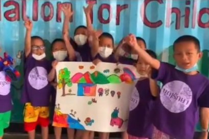 เด็กๆร่วมกันแต่งนิทานพร้อมภาพประกอบ บ่มเพาะต้นกล้าแห่งชีวิต